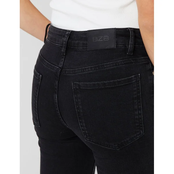 Jean flare cropped Noir