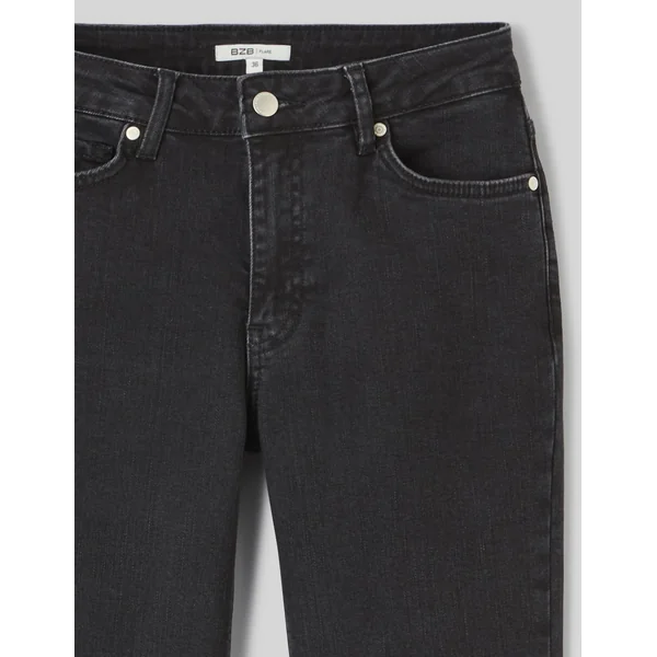 Jean flare cropped Noir