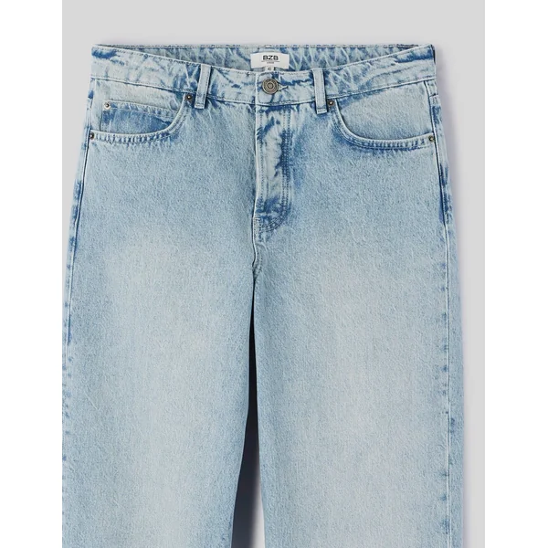Jean loose dirty Bleu clair