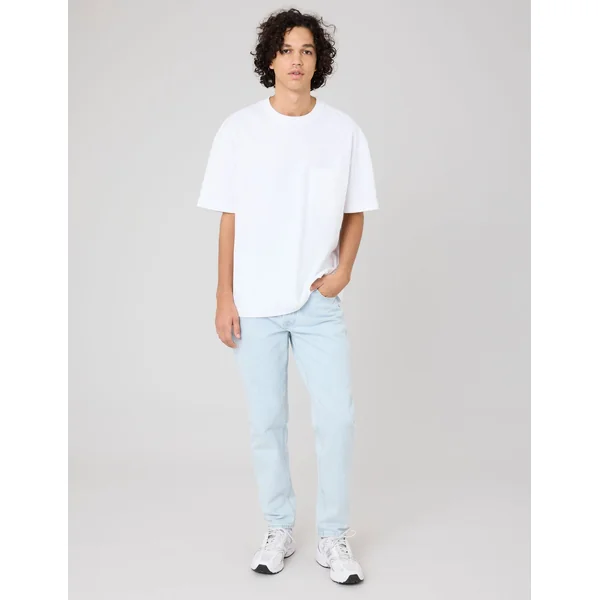 Jean Relaxed Bleach Bleu clair