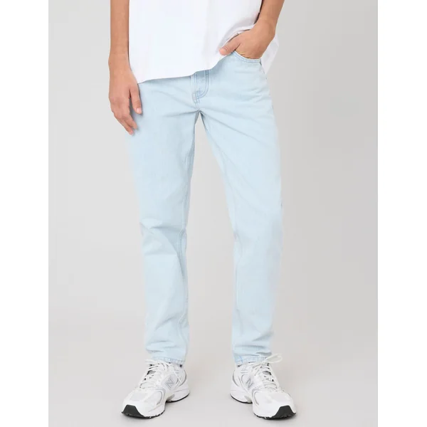 Jean Relaxed Bleach Bleu clair