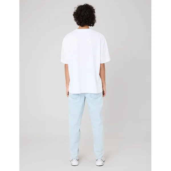 Jean Relaxed Bleach Bleu clair