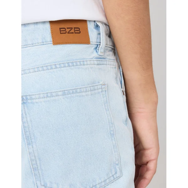 Jean Relaxed Bleach Bleu clair