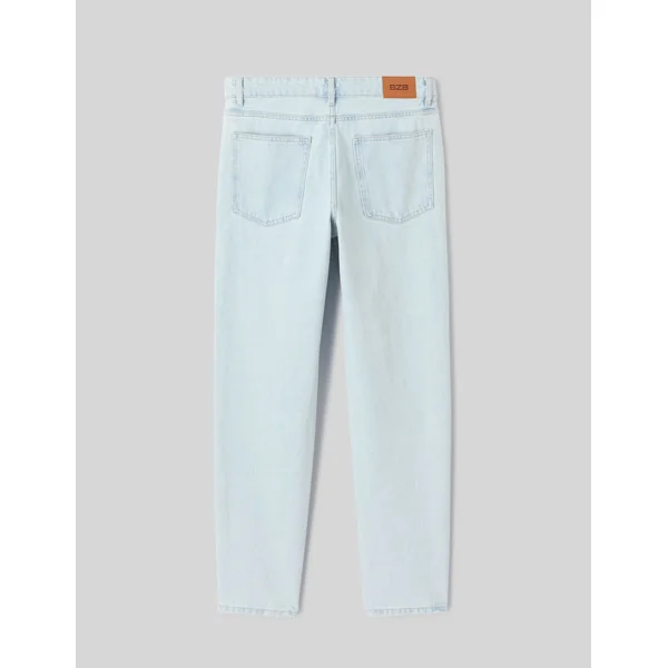 Jean Relaxed Bleach Bleu clair