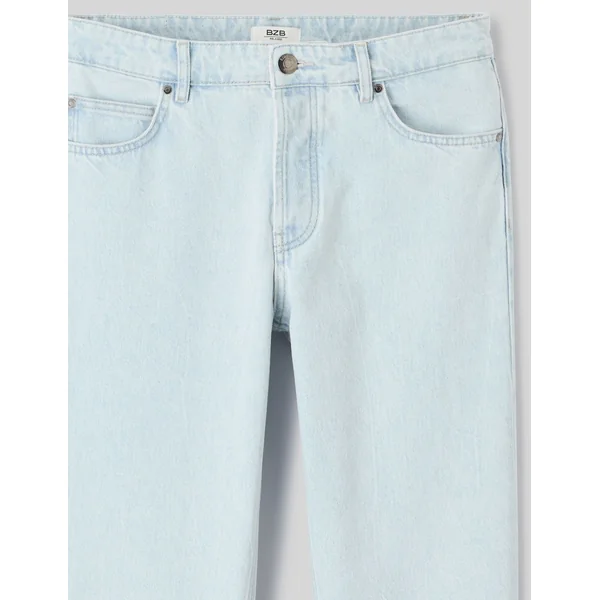 Jean Relaxed Bleach Bleu clair