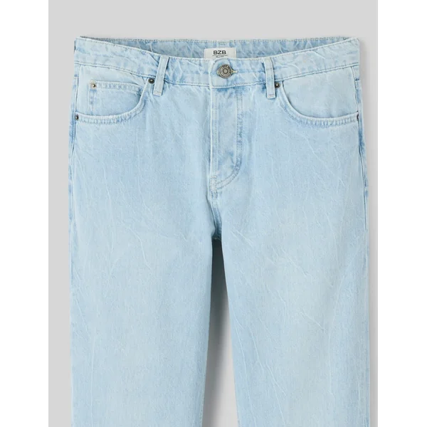 Jean relaxed bleach Bleu Jean Bleach