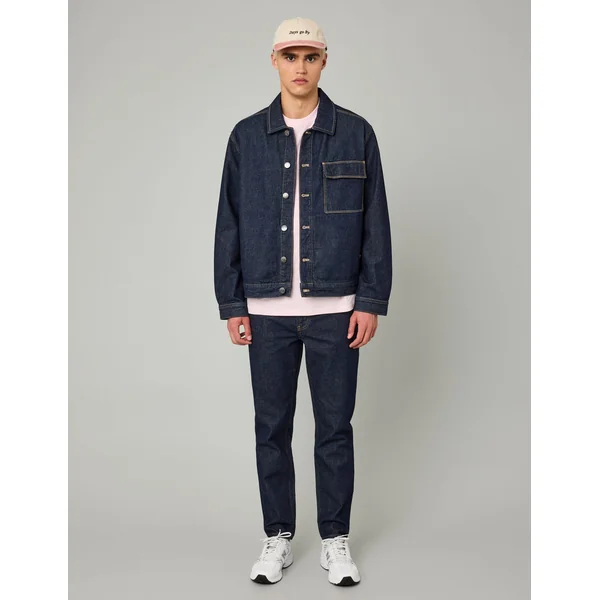 Jean relaxed brut Bleu moyen