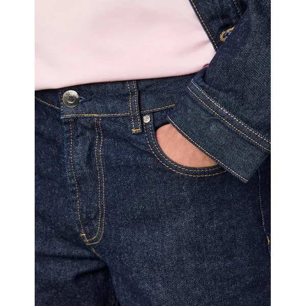 Jean relaxed brut Bleu moyen