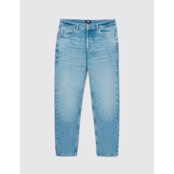 Jean relaxed double stone Bleu moyen