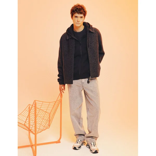 Jean relaxed gris Gris clair