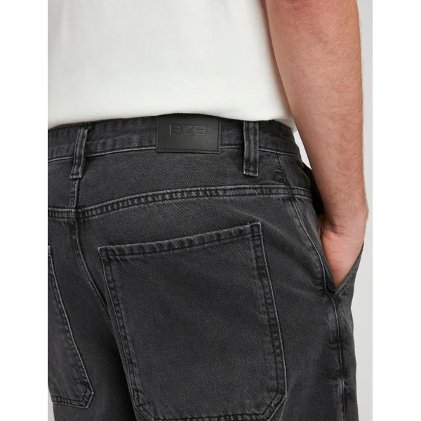 Jean skater black used Noir