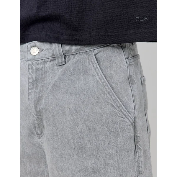 Jean skater gris clair Gris clair
