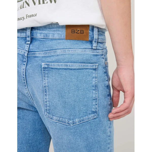 Jean slim triple stone Bleu clair