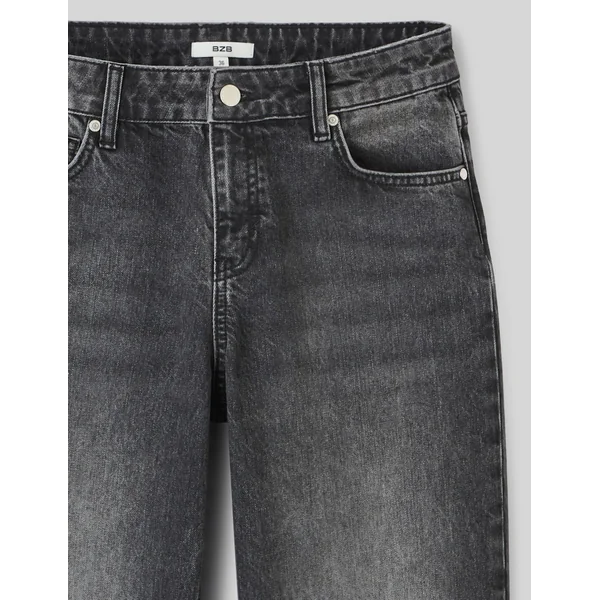 Jean straight taille basse Gris foncé