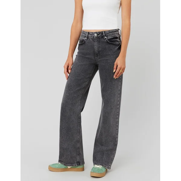 Jean straight taille standard Gris foncé