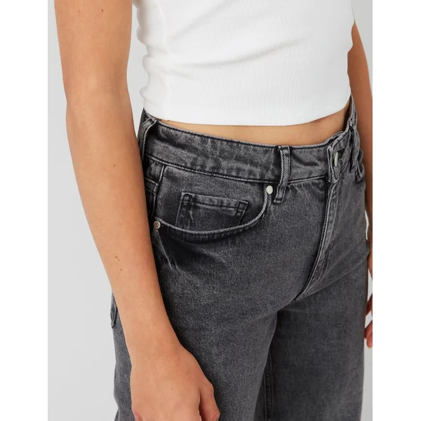 Jean straight taille standard Gris foncé