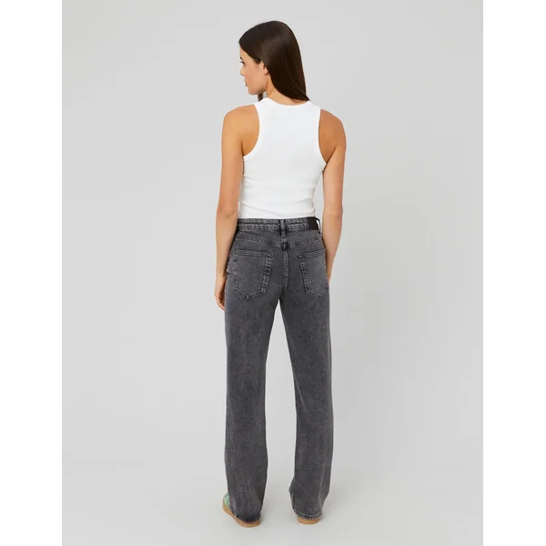 Jean straight taille standard Gris foncé