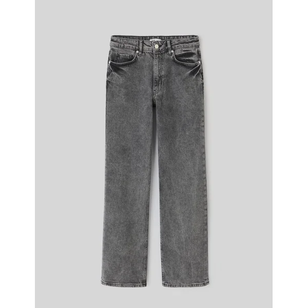 Jean straight taille standard Gris foncé