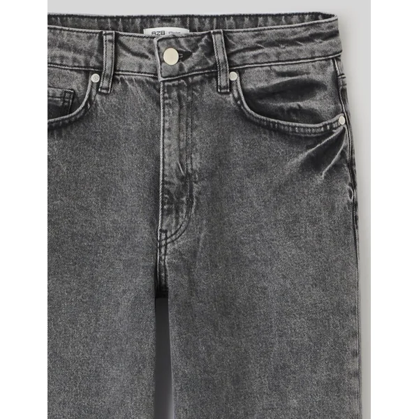 Jean straight taille standard Gris foncé
