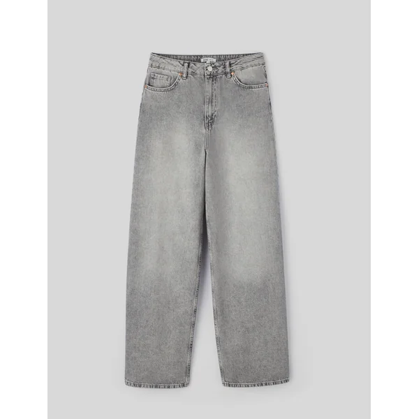 Jean wide leg Gris moyen