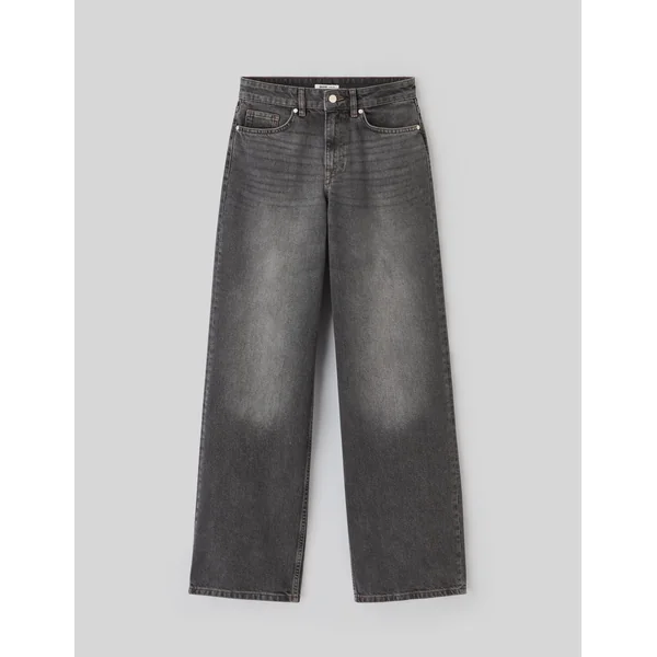 Jean wide leg taille basse Noir