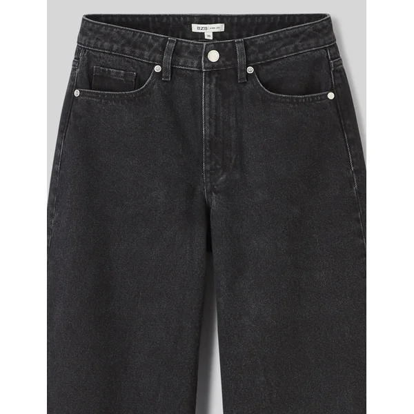 Jean wide leg taille standard Noir