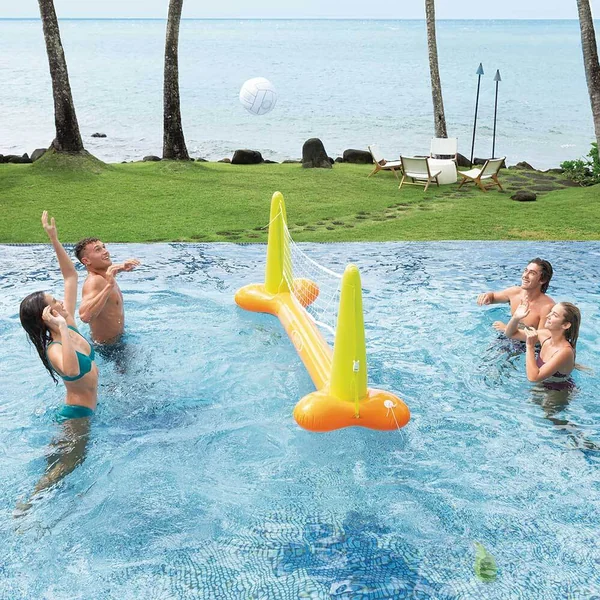 Jeu de volley gonflable