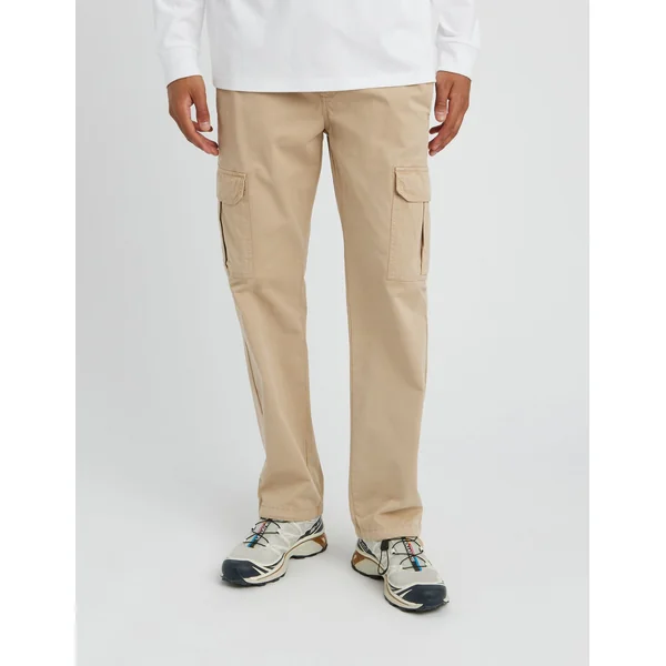 Jogger cargo bas droit Beige
