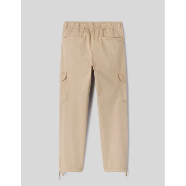 Jogger cargo bas droit Beige