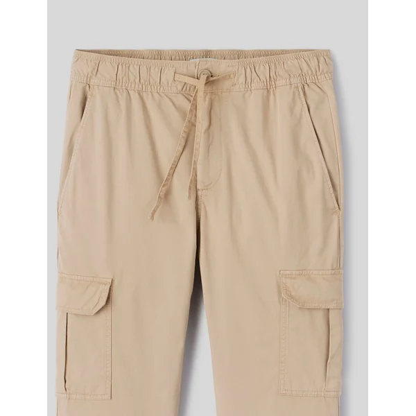 Jogger cargo bas droit Beige