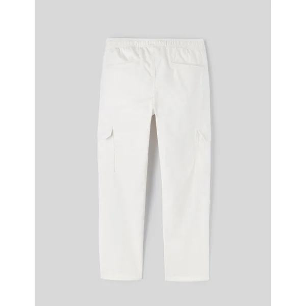 Jogger cargo bas droit Blanc écru