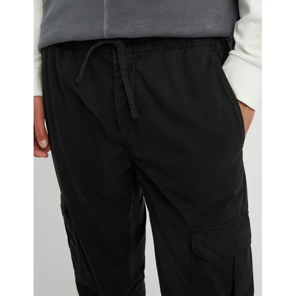 Jogger cargo bas droit Noir