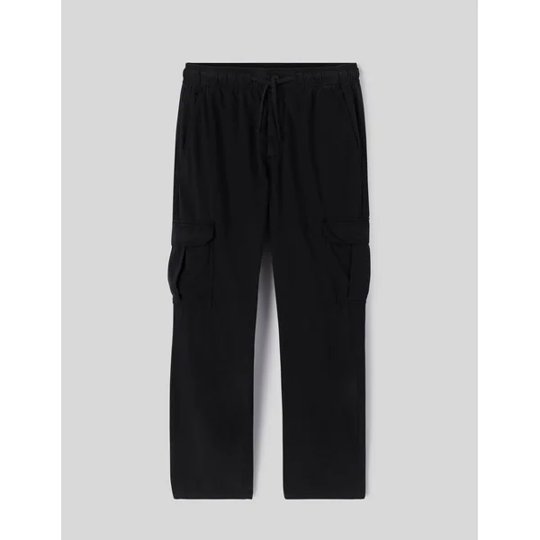 Jogger cargo bas droit Noir