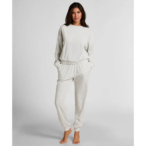 Jogging en velours - Gris