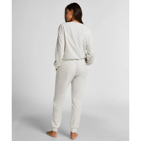 Jogging en velours - Gris