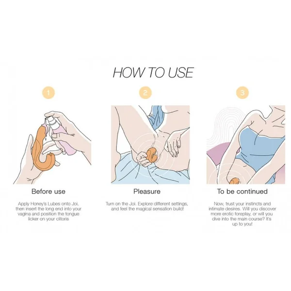 Joi - Vibromasseur tête rotative et stimulateur clitoridien - violet Honey Play box
