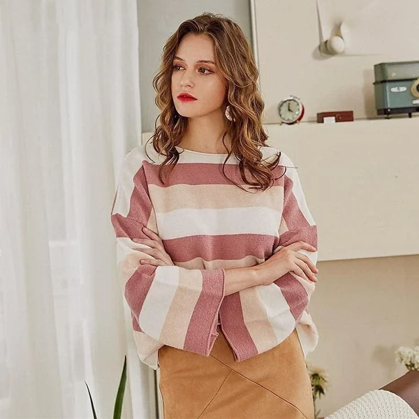 Jolie Pull Bohème Tons Rosé