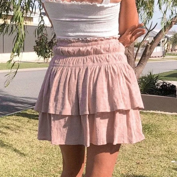 Jupe Bohémienne Rose