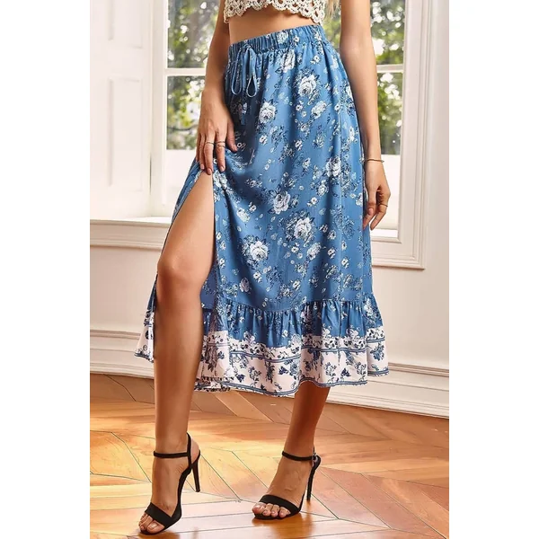 Jupe Champêtre Bleue