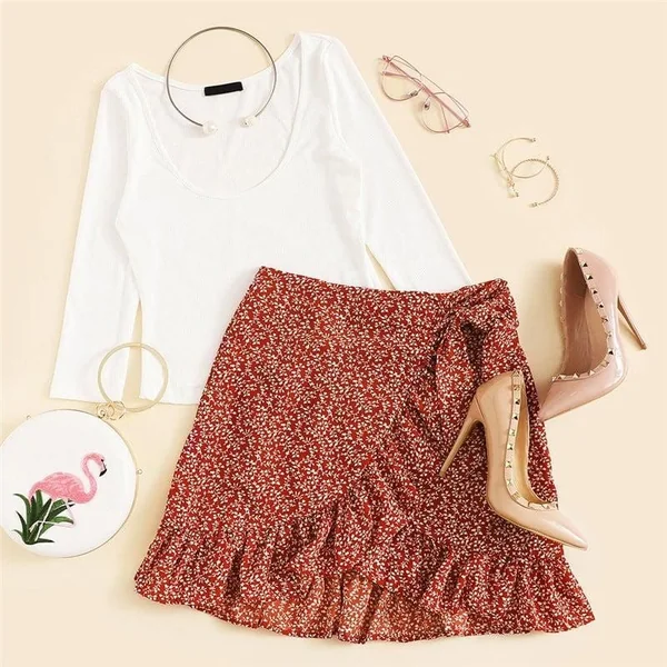 Jupe Courte Bohème Style Vintage