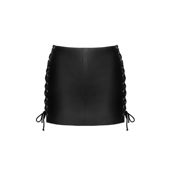 Jupe courte en cuir