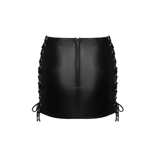 Jupe courte en cuir