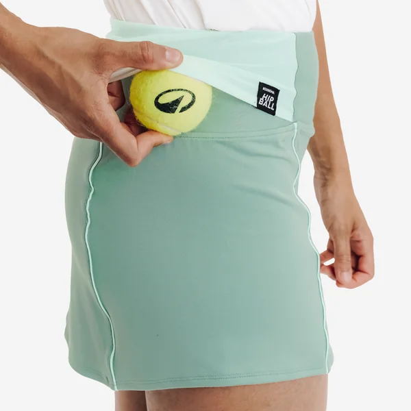 Jupe de tennis Hip ball Femme, TSkirt Dry Hip Ball vert
