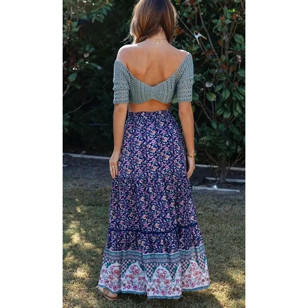 Jupe longue bohème décontractée