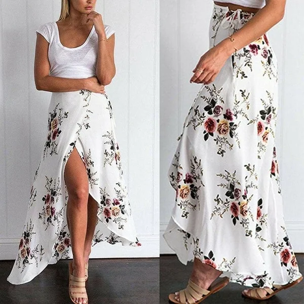 Jupe longue bohème & florale