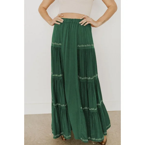 Jupe Longue Hippie Verte