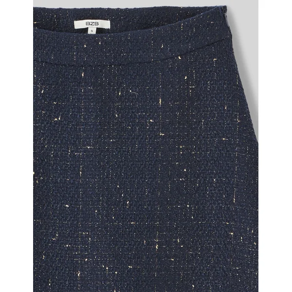 Jupe patineuse en tweed Bleu foncé