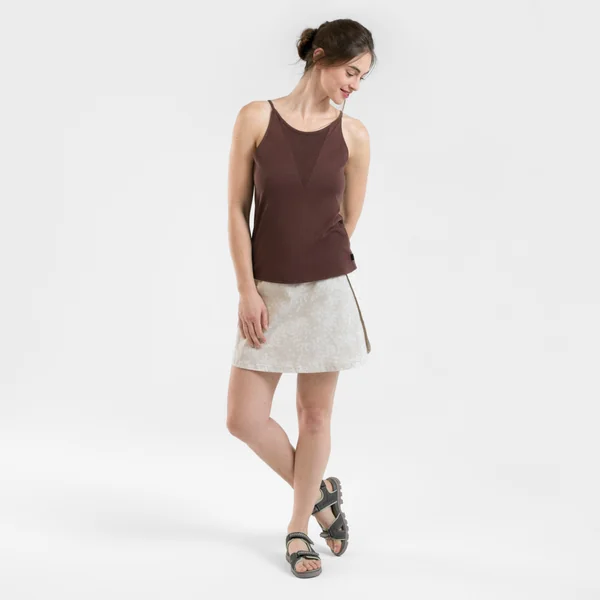 Jupe short de randonnée - NH500 - Femme - Blanc