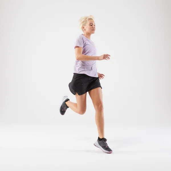 JUPE SHORT DE TRAIL RUNNING FEMME NOIR