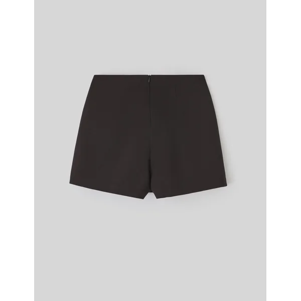 Jupe short portefeuille nœud Noir